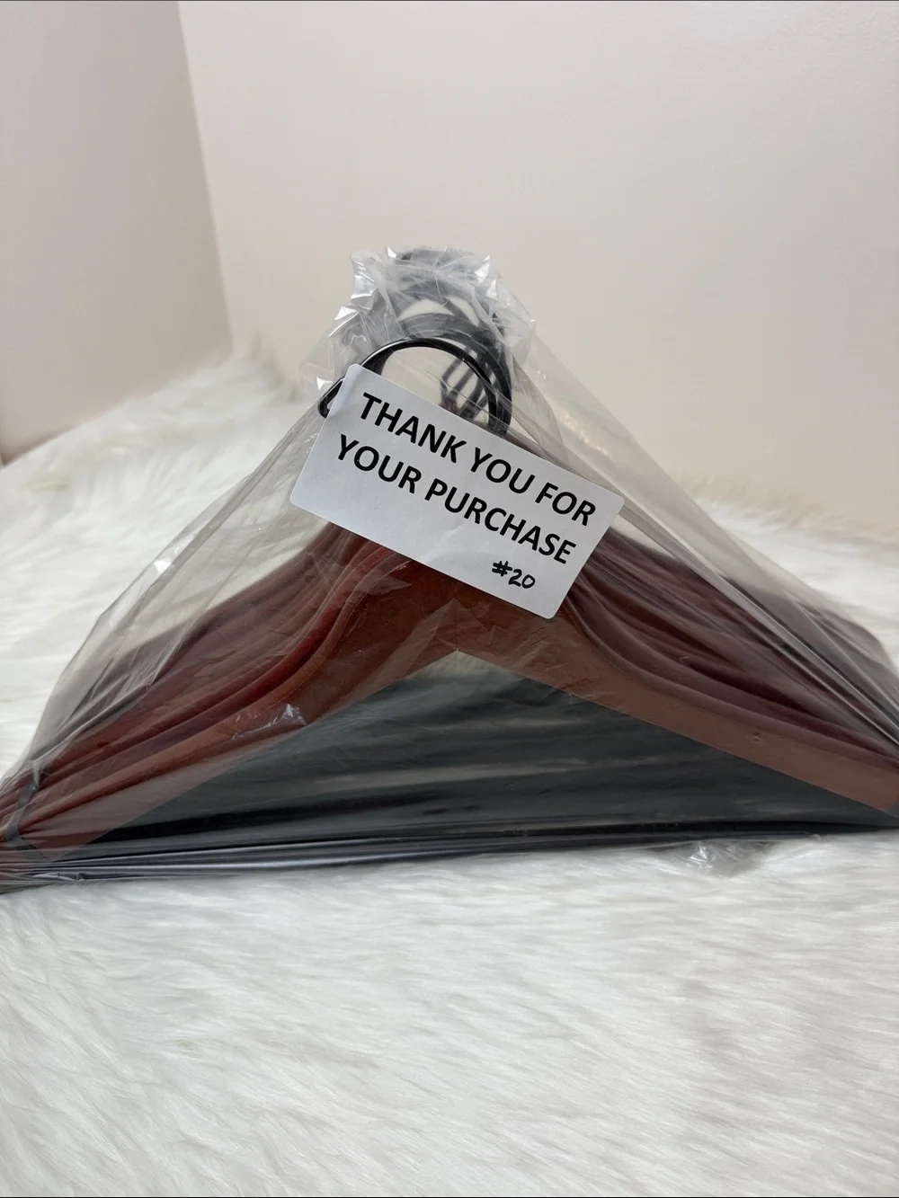 Brookstone Premium Wooden Suit Hangers in Mahogany - Set of 10
